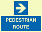 MR12815: PEDESTRIAN ROUTE - right arrow
