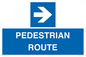 MR12815: PEDESTRIAN ROUTE - right arrow