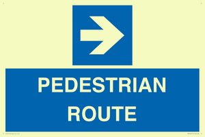 MR12815: PEDESTRIAN ROUTE - right arrow