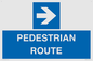 MR12815: PEDESTRIAN ROUTE - right arrow