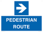 MR12815: PEDESTRIAN ROUTE - right arrow