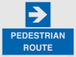 MR12815: PEDESTRIAN ROUTE - right arrow
