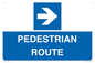 MR12815: PEDESTRIAN ROUTE - right arrow