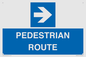 MR12815: PEDESTRIAN ROUTE - right arrow