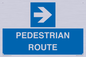 MR12815: PEDESTRIAN ROUTE - right arrow