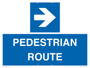MR12815: PEDESTRIAN ROUTE - right arrow