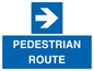 MR12815: PEDESTRIAN ROUTE - right arrow