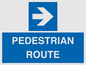 MR12815: PEDESTRIAN ROUTE - right arrow