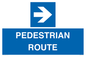 MR12815: PEDESTRIAN ROUTE - right arrow
