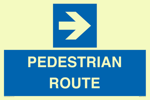 MR12815: PEDESTRIAN ROUTE - right arrow