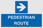 MR12815: PEDESTRIAN ROUTE - right arrow