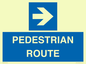 MR12815: PEDESTRIAN ROUTE - right arrow