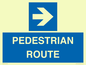 MR12815: PEDESTRIAN ROUTE - right arrow