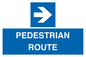 MR12815: PEDESTRIAN ROUTE - right arrow