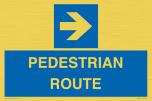 MR12815: PEDESTRIAN ROUTE - right arrow