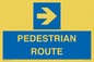 MR12815: PEDESTRIAN ROUTE - right arrow