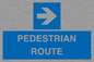 MR12815: PEDESTRIAN ROUTE - right arrow