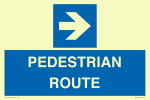 MR12815: PEDESTRIAN ROUTE - right arrow