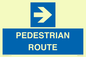 MR12815: PEDESTRIAN ROUTE - right arrow