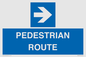 MR12815: PEDESTRIAN ROUTE - right arrow