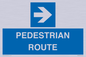 MR12815: PEDESTRIAN ROUTE - right arrow