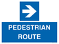 MR12815: PEDESTRIAN ROUTE - right arrow
