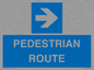 MR12815: PEDESTRIAN ROUTE - right arrow