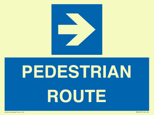 MR12815: PEDESTRIAN ROUTE - right arrow