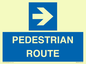 MR12815: PEDESTRIAN ROUTE - right arrow