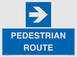 MR12815: PEDESTRIAN ROUTE - right arrow
