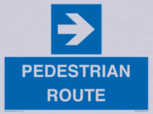MR12815: PEDESTRIAN ROUTE - right arrow