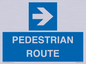MR12815: PEDESTRIAN ROUTE - right arrow
