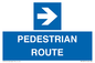 MR12815: PEDESTRIAN ROUTE - right arrow