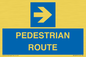 MR12815: PEDESTRIAN ROUTE - right arrow