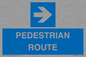 MR12815: PEDESTRIAN ROUTE - right arrow