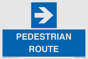 MR12815: PEDESTRIAN ROUTE - right arrow