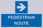 MR12815: PEDESTRIAN ROUTE - right arrow