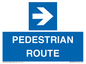 MR12815: PEDESTRIAN ROUTE - right arrow