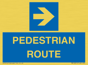 MR12815: PEDESTRIAN ROUTE - right arrow