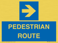 MR12815: PEDESTRIAN ROUTE - right arrow