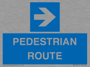 MR12815: PEDESTRIAN ROUTE - right arrow