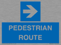 MR12815: PEDESTRIAN ROUTE - right arrow