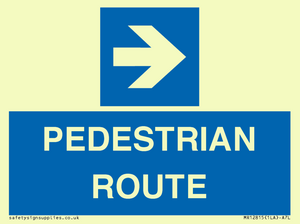 MR12815: PEDESTRIAN ROUTE - right arrow