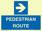 MR12815: PEDESTRIAN ROUTE - right arrow