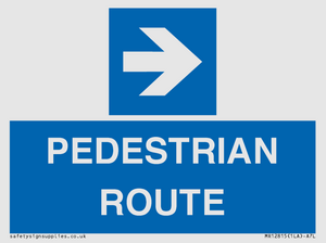 MR12815: PEDESTRIAN ROUTE - right arrow