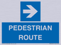MR12815: PEDESTRIAN ROUTE - right arrow