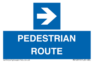 MR12815: PEDESTRIAN ROUTE - right arrow
