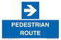 MR12815: PEDESTRIAN ROUTE - right arrow