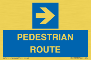 MR12815: PEDESTRIAN ROUTE - right arrow