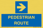 MR12815: PEDESTRIAN ROUTE - right arrow